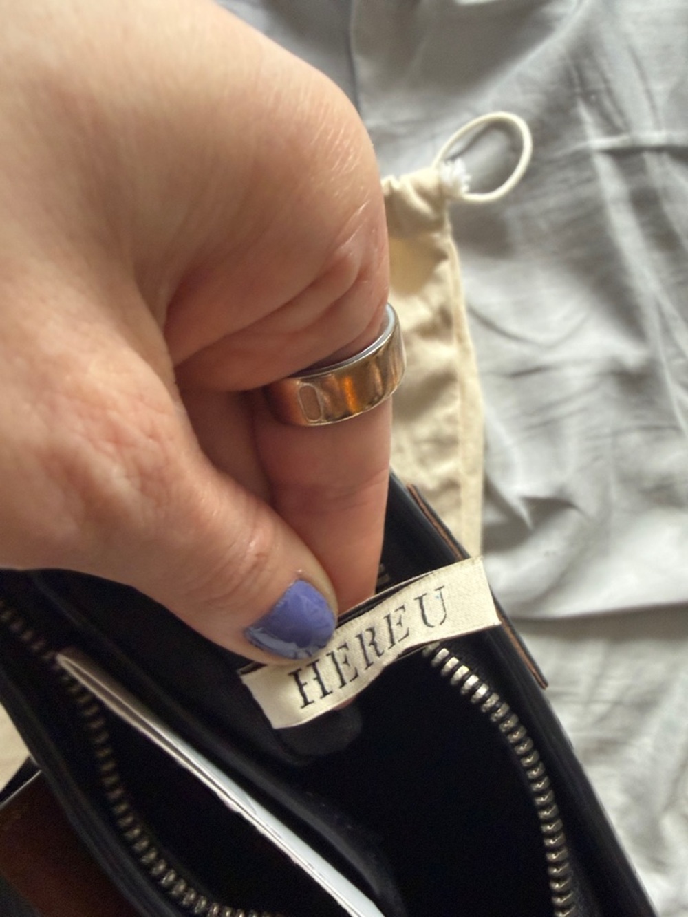 Hereu Bauza Black Leather Structured Shoulder Bag with Woven Front Detail - Picture 2 of 16